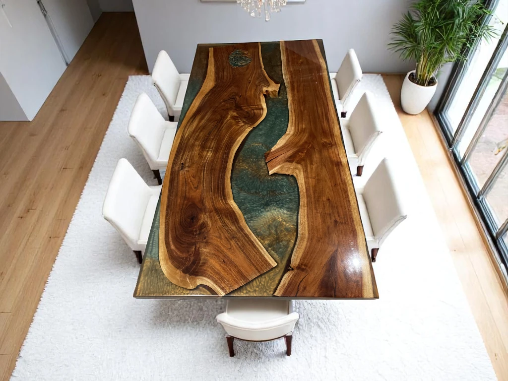 Epoxy End Table for Living Room - Holiday Gifts